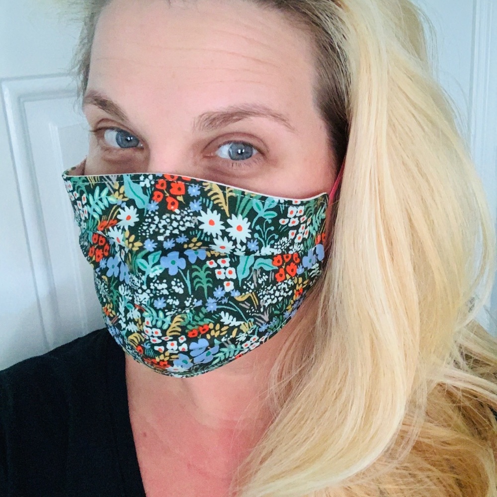 Rifle Paper Co reversible face mask